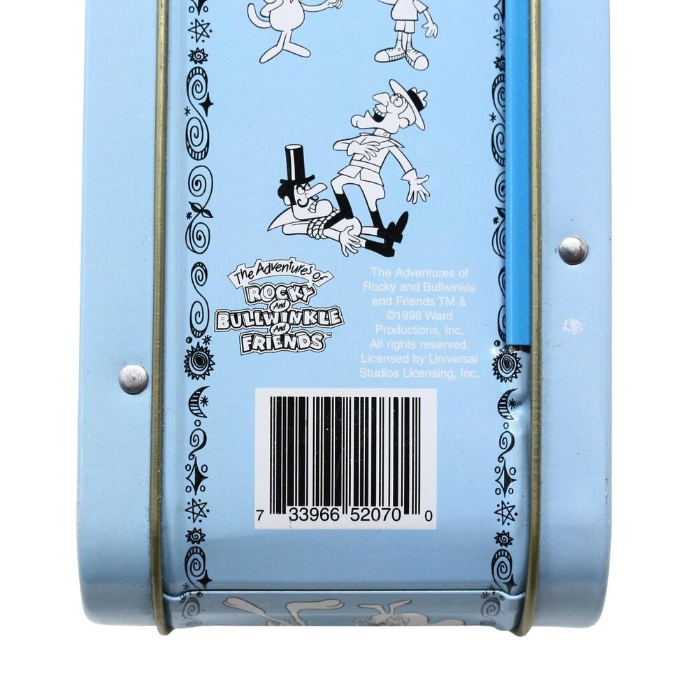 Rocky & Bullwinkle Mr. Know-It-All Vandor 98 Collectible Tin Miniature Lunch Box - Picture 5 of 7
